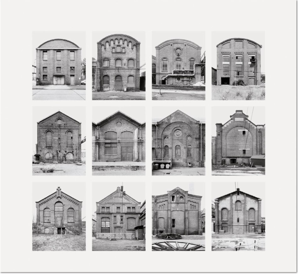 Bernd und Hilla Becher - Industriehallen (Industrial Facades) 2006 Image II from Typologies Digital pigment print (Ditone) on photo paper, 90 x 93 cm (35½ x 36½"). Edition of 40, signed and numbered on verso.