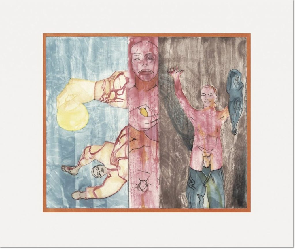Francesco Clemente Conversion to Her 1986 Etching with aquatint and softground on rag paper, 131 x 157 cm (51½ x 61¾ in.), signed and numbered. Edition of 40.