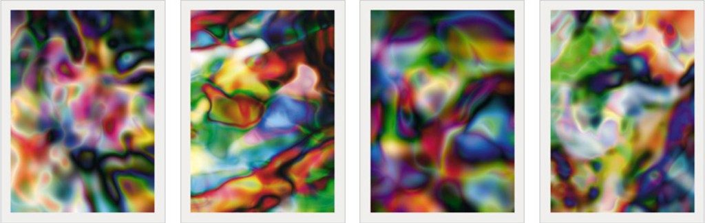 Thomas Ruff Substrate 2003 Suite of 4 ditone prints on 250 g satin paper, mounted on aluminum board (Dibond), each print 100 x 75 cm (39½ x 29½), signed and numbered. Edition of 45.
