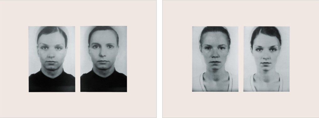 Thomas Ruff - Andere Doppelportraits 1996 2 silkscreens, each print 72 x 104 cm (28 x 40"), each signed and numbered. Edition of 40.
