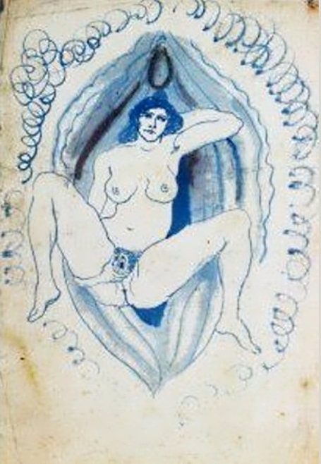 Pablo Picasso . Environnement vaginal, [Barcelona], 1902~1903, Museu Picasso, Barcelona