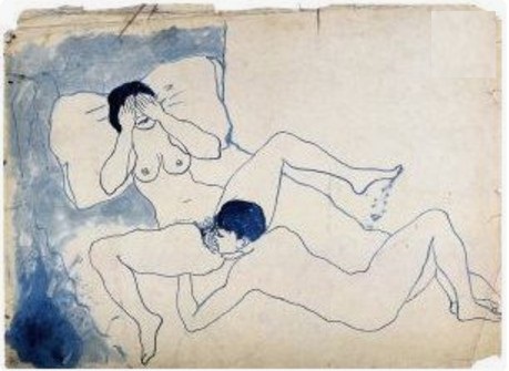 Pablo Picasso: "Scène érotique", Barcelona~Paris, 1902