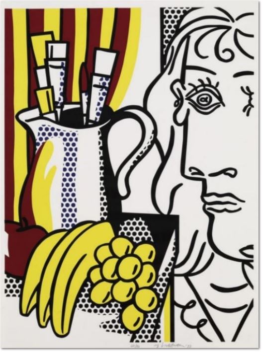 Roy Lichtenstein, STILL LIFE WITH PICASSO Description: Still Life with Picasso 1973 30 x 22 inches Edition of 90