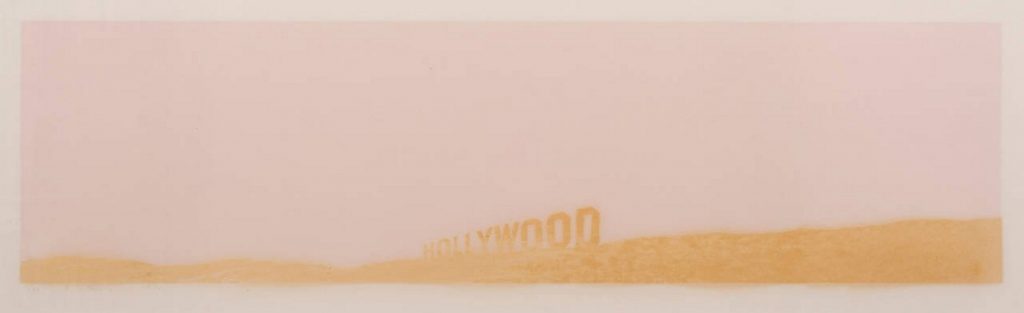 Edward Ruscha Pepto-Caviar Hollywood 1970, Screenprint Sheet size: 15 x 42 3/8 inches Printer: Cirrus Editions Publisher: Cirrus Editions, Los Angeles Edition size: 50, plus proofs Catalogue raisonné: Engberg 42 Signed, dated, and numbered in pencil, lower margin