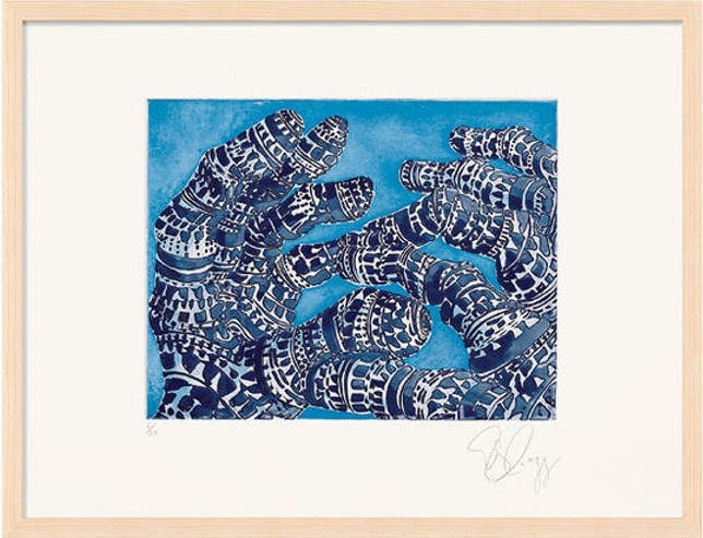 Tony Cragg: "Manipulation 4", 2007, Lithograph on hand made paper, signed and numbered, edition of 24, size: 50 x 66 cm, framed: 53 x 69 cm