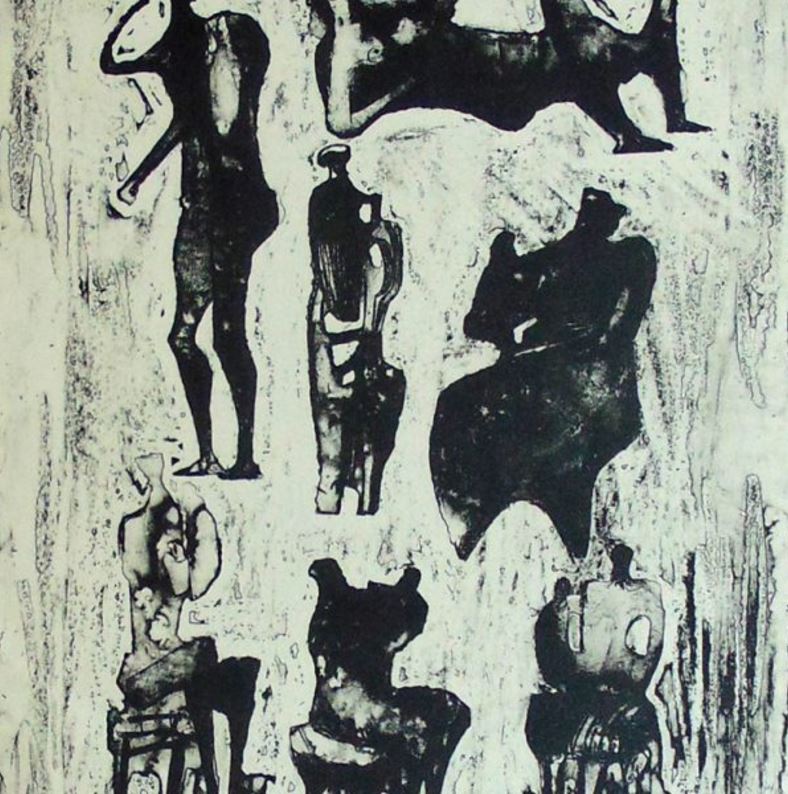 Henry Moore - Seven Sculptural Ideas, 1973 Technique: Original Hand Signed and Hand Numbered Lithograph on Japan Ancien Paper Paper size: 75.7 x 53.3 cm. / 29.8 x 21 in. Image size: 33.6 x 25.8 cm / 13.2 x 10.2 in.