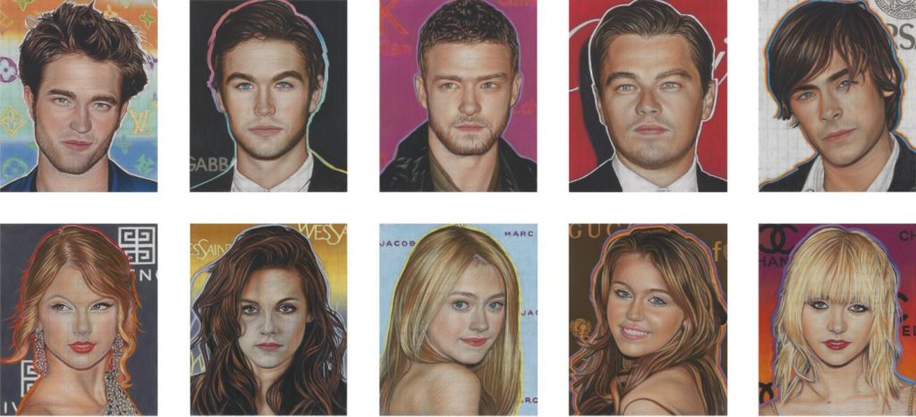 Richard Phillips: Most Wanted, 2010, Edition of 10, 10 giclee prints on Somerset enhanced 330gsm paper Each: 18 1/8 x 14 9/16 in. (46 x 37 cm)