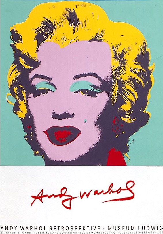 Gold marilyn monroe andy warhol image