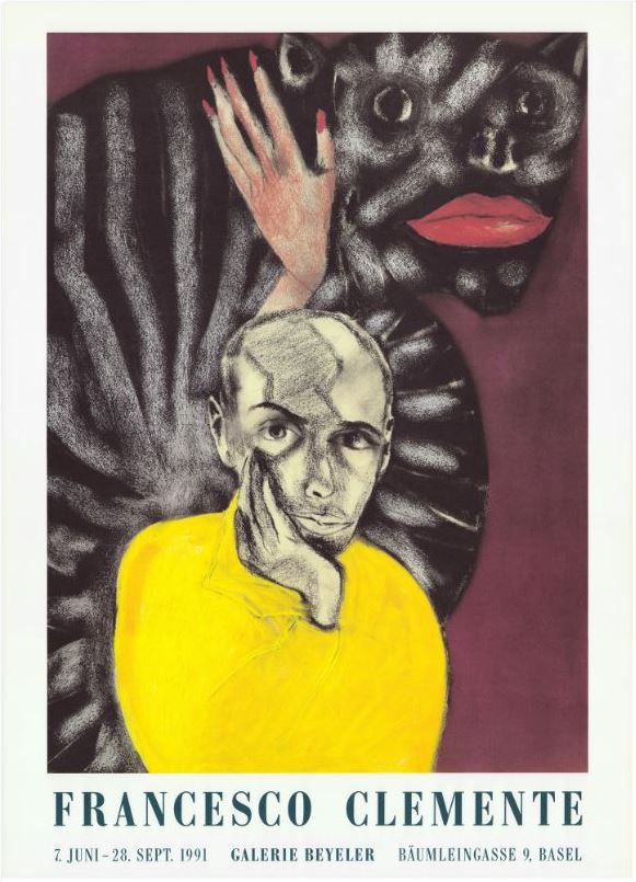 Francesco Clemente, Hands, Galerie Beyeler, 1991, 84 x 60 cm