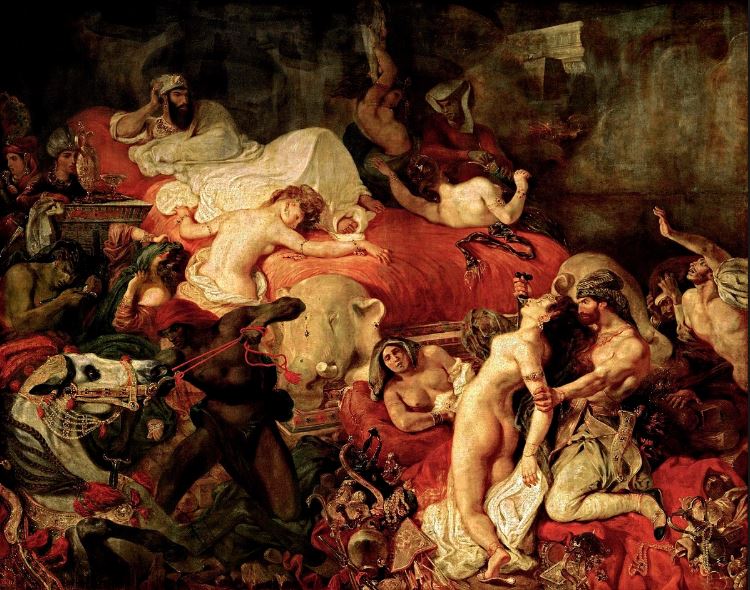 Eugène Delacroix The Death of Sardanapalus,1827. Musée du Louvre, Paris