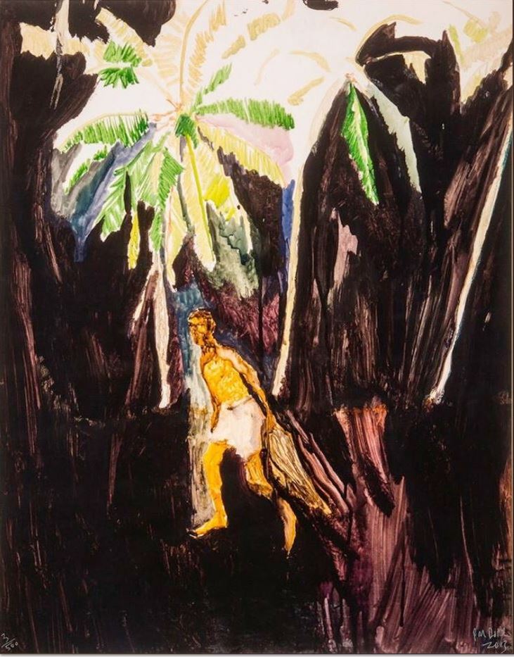 Peter Doig Stranger (Fisher), 2013 Lithograph on paper 87.5 x 69 cm (34 x 27 in) Edition of 300