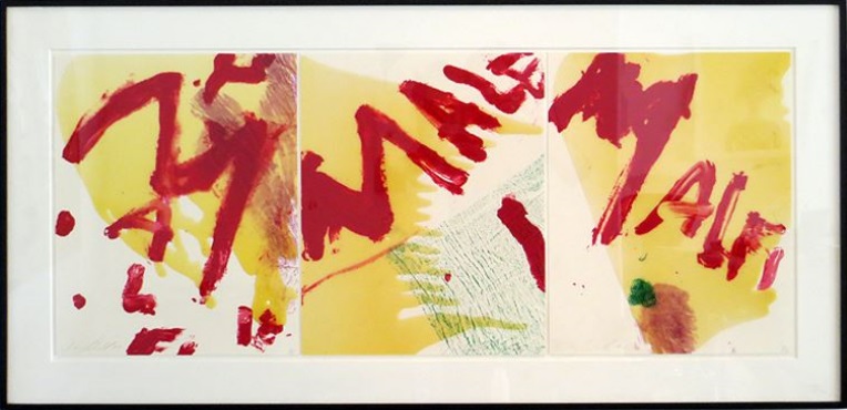 Julian Schnabel: 'Malfi', 1998, three silkscreens