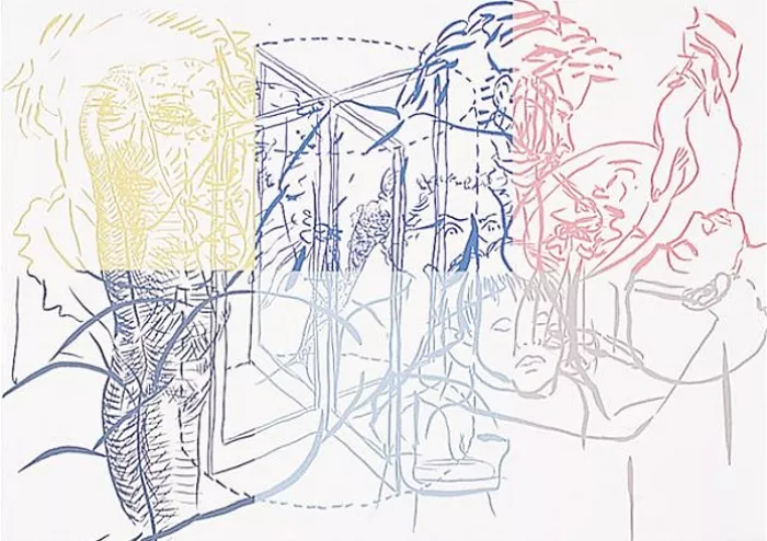 Drunken Chauffeur, 1983, Serie mit 8 Blättern, signiert, Siebdruck, Format: 75 x 106,5 cm, lim. Auflage: 45 Exemplare + 10 AP's.