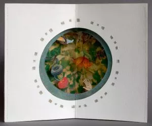 Tomoko Kato - Tulip, 3-dimensional paper art, signed, size: ca. 35 x 17,5 cm