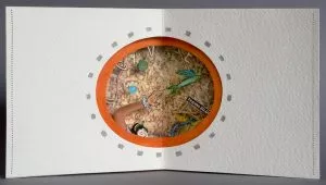 Tomoko Kato - Yellowfish, 3-dimensional paper art, signed, size: ca. 35 x 17,5 cm