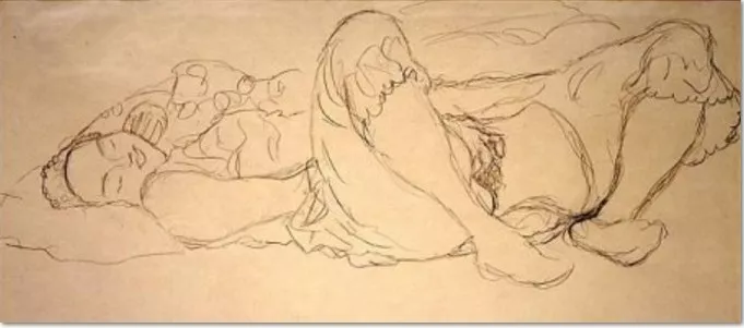 Gustav Klimt – erotische Zeichnungen und Aktstudien (Teil 2)