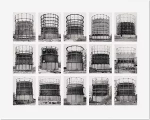 Bernd und Hilla Becher Gasbehälter (Gas Tanks) 2009 Image VII from Typologies Digital pigment print (Ditone) on photo paper, 90 x 112 cm (35½ x 44