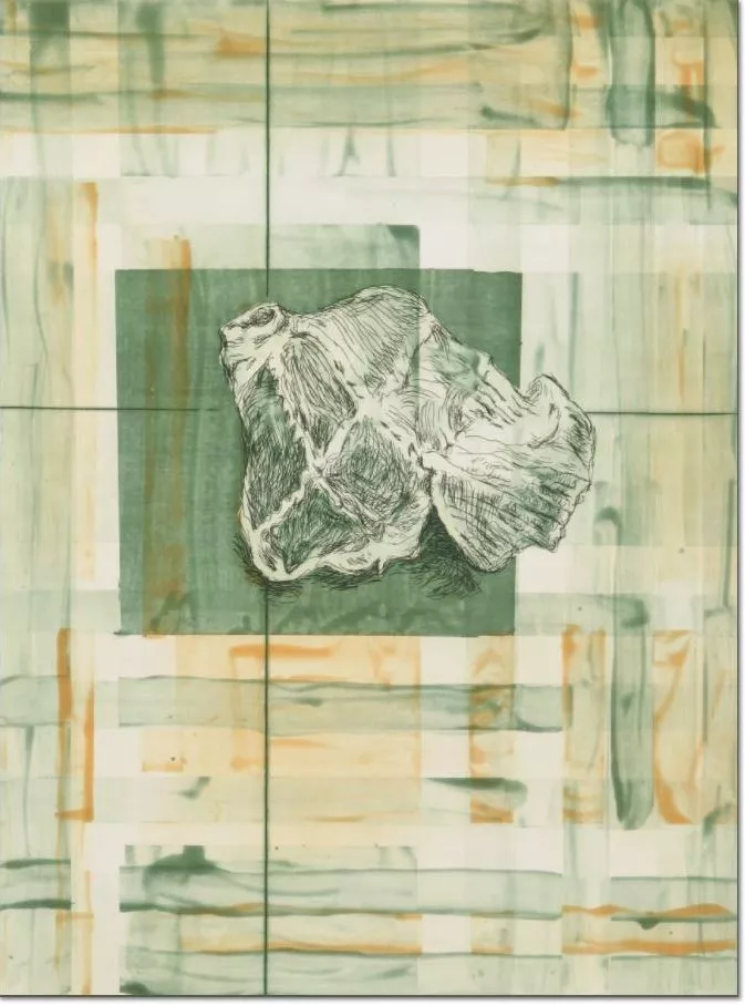 Martin Kippenberger - Burlington meets Burberries II, 1996 Aquatinta, Radierung Gestempelt vom Nachlass Martin Kippenberger (Estate) Motiv: 39,5 x 29,5 cm Papier: 57 x 44 cm Auflage von 24 + 6 AP