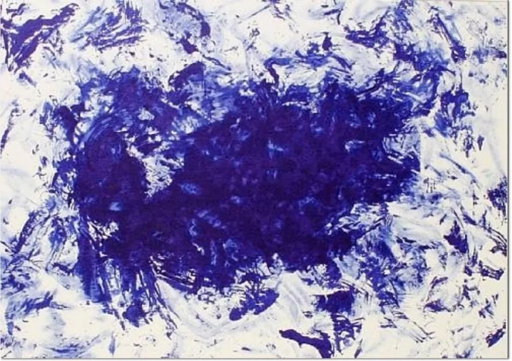 YVES KLEIN, Anthropometrie ant 83, 2000