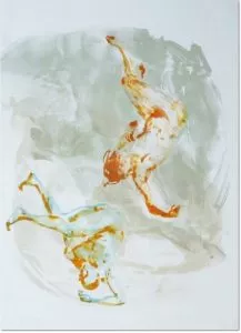 Eric Fischl: ‘Falling Figures’, 2002, Lithographie, signiert und nummeriert, lim. Auflage 50 Exemplare, Format: 30 x 20 in / 76.2 x 55.9 cm
