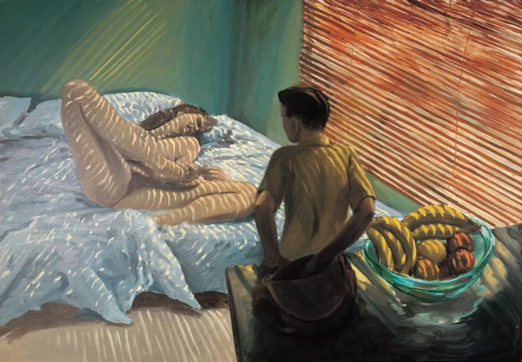 Eric Fischl - Bad Boy 1981, oil on canvas, 66″ x 96″ [168 x 244 cm]. Copyright of the artist.
