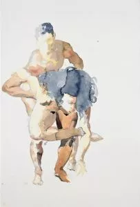 Eric Fischl: Untitled III, 2004, Aquarelle, size: 60 x 40 in /152 x 102 cm. Copyright © The Artist