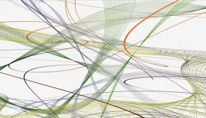 Thomas Ruff zycles 2009 Set of four digital pigment prints (Ditone) on semi-transparent polyester foil, 70 x 122, 70 x 114, 70 x 62 and 70 x 54 cm (27½ x 48, 27½ x 45, 27½ x 24½ and 27½ x 21