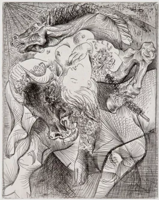 Pablo Picasso - Femme Torero, II, 1934, published 1939 (from La Suite Vollard)