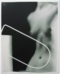 Man Ray: 'Salle de Bain', 1931, Photogravure, signed 'Man Ray on the photogravure' by the Artist, size: 26 x 20 cm / 10.038 in x 8 in. Ecxellent condition.