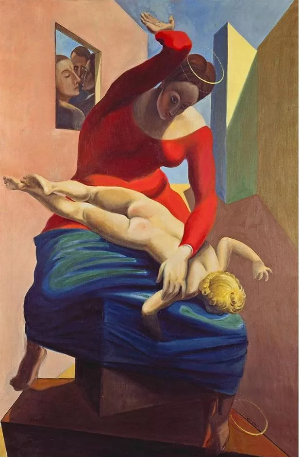 Max Ernst – The Blessed Virgin Chastising the Christ Child in Front of Three Witnesses