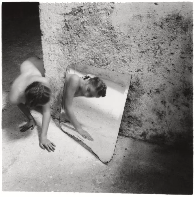 Francesca Woodman, Self-deceit #1, Rome, Italy, 1978 © George and Betty Woodman