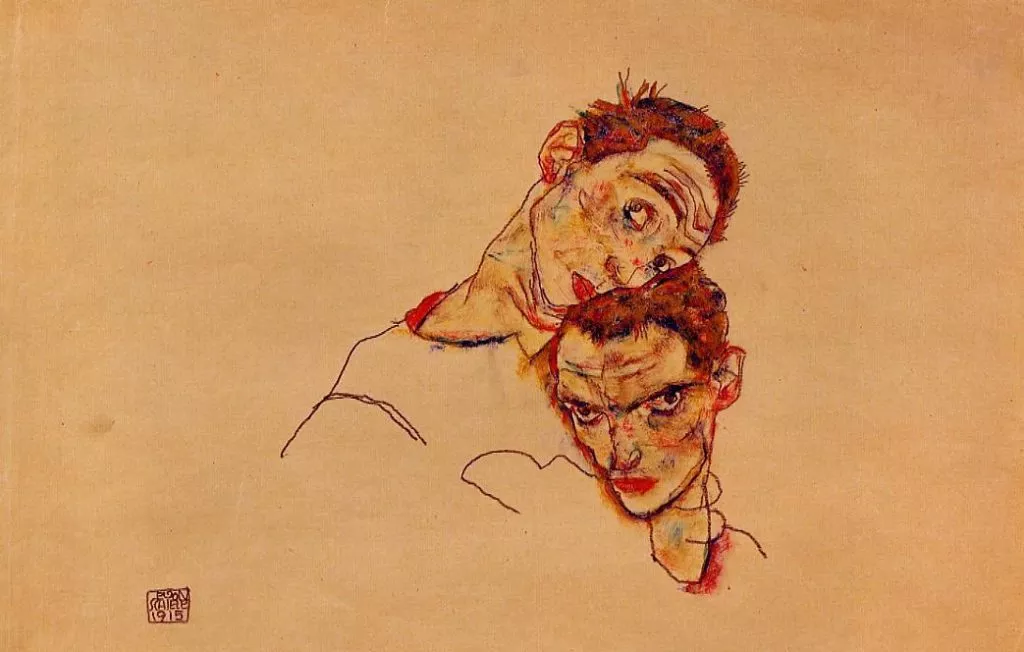Egon Schiele Doppelselbstportrait