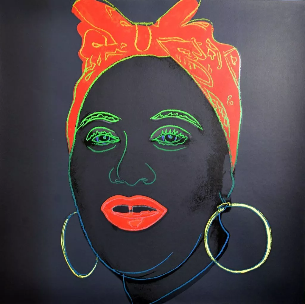 Andy Warhol, from Myths Portfolio MAMMY 1981, Silkscreen, with diamond dust, not signed and numbered, Paper size 38 x 38 inch,