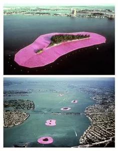 Christo und Jeanne-Claude: ‘Surrounded Islands 1980 – 83’, 2009, 7-part leporello, digital pigment print (Ditone) on 260 g/m² Hahnemühle Baryta paper, size: 32 x 175 cm / 12½ x 69 in. Edition: 75, handsigned and numbered