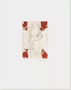 Georg Baselitz: ‘Hirsch (Deer)’, 1999, etching, signed and numbered in pencil, edition of 20, paper size : 23 x 18 in (58 x 45 cm), image size : 9 x 6 in (23 x 16 cm).