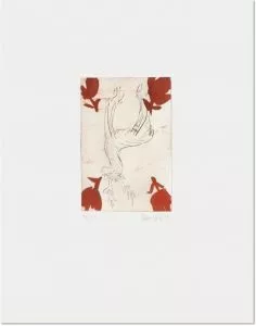 Georg Baselitz: ‘Hirsch’, 1999, etching, signed and numbered in pencil, edition of 20, paper size : 23x18 in (58x45 cm), image size : 9x6 in (23x16 cm)