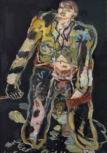 Georg Baselitz: Rebell, Offset print, 2016, based on the oil painting with the same name of 1965, size: 70 x 100 cm © Georg Baselitz 2016. Tate London 2015