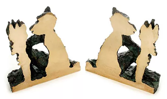 Jörg Immendorff: 'Alter Ego, 1995, Sculpture, bronze, two-pieces, size: 26 cm x 36.6 cm x 38.5 cm, weight approx. 28 kg, edition of 980.