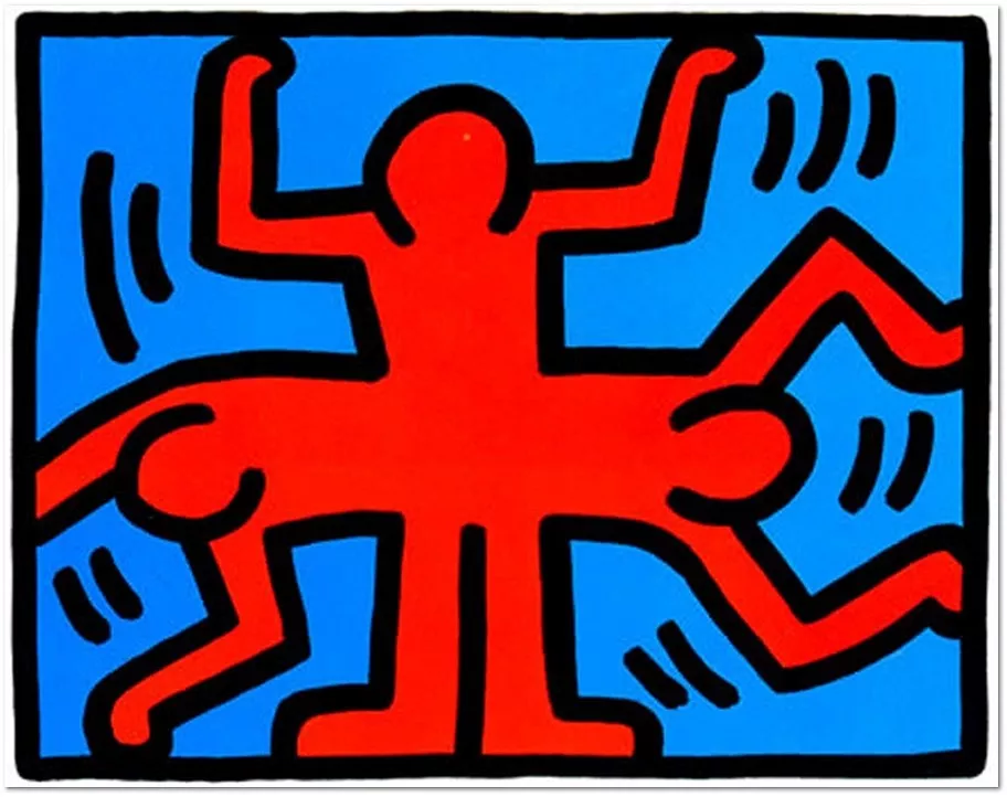 Keith Haring: ‘ POP SHOP VI (4)’ 1989, Screenprint, Certificate of Authenticity on verso. Estate stamped, dated, numbered and signed in pencil by the Executor for the Keith Haring Estate, Julia Gruen.