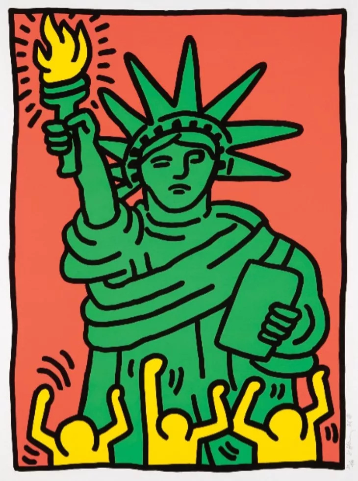 Keith Haring Statue Of Liberty