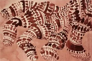 Tony Cragg: ‘From Code (Red)’, 2006, Tapestry, signed, numbered, edition of 36, size: 200 x 300 cm / 78.7 x 118.1