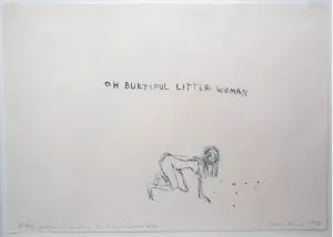 Tracey Emin Little Woman - Something I always wanted to be 1998 monoprint cm 30 x 42 (11.8 x 16.5 in.)