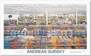 Andreas Gursky: „99 cent“, 2001, Offsetprint, Official exhibition poster for the “Retrospective Andreas Gursky 2001” in New York, it shows the motive “99 cent”, size: 142 x 86 cm