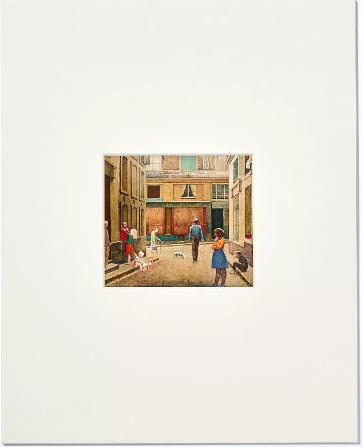 Balthus, Passage du Commerce Saint André, glicée print