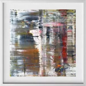 Gerhard Richter: „Abstract Painting 726″, 2016/1990, Offset print after the oil painting of the same title from 1990, Catalogue Raisonné: 726, sizes: 55 x 76,8 or 75 x 100 cm.