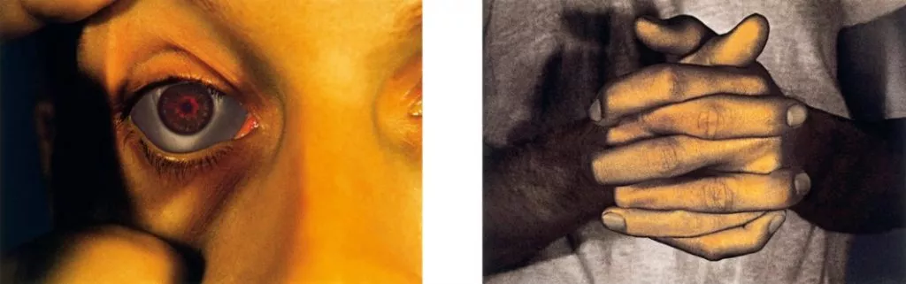 Bruce Nauman - Opened Eye and Hands Only 1968-2006 from Infrared Outtakes 2 Inkjet prints, 50,8 x 71,1 cm (20 x 28