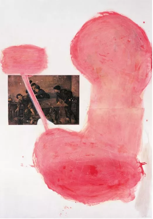 Julian Schnabel - Le Tango II 1991 Etching, aquatint, printed over collage, on rag paper, 198 x 137 cm (78 x 54