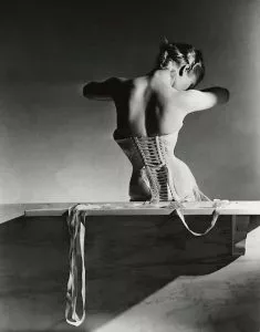 Horst P. Horst: Mainbocher Corset, Paris, 1939-printed later Gelatin silver print 17 4/5 × 13 1/2 in 45.1 × 34.3 cm
