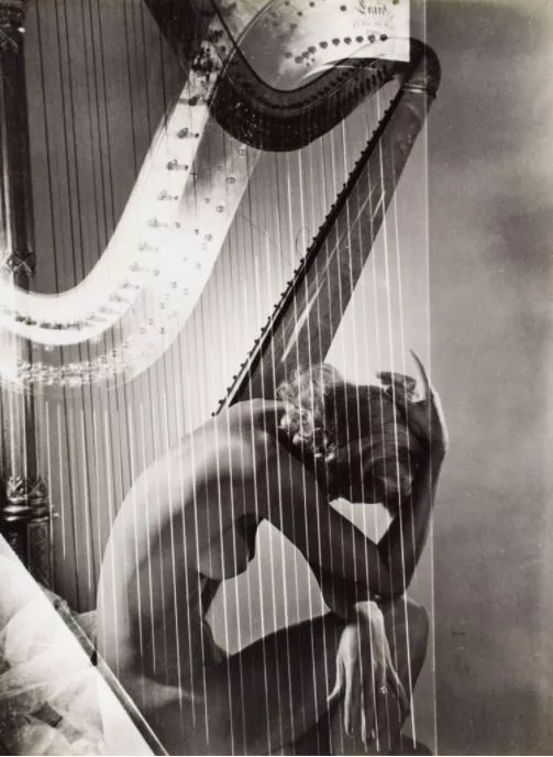 Horst P. Horst: Lisa with Harp, 1940