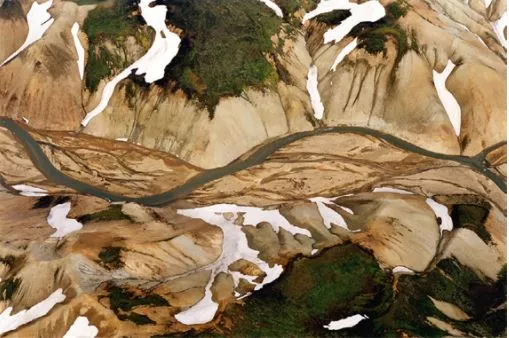 Olafur Eliasson: 'Jökulsgilskvisl', 2003, from the portfolio Double Exposure, two C-prints, mounted on Forex, size: 40 x 60 cm (15¾ x 23½